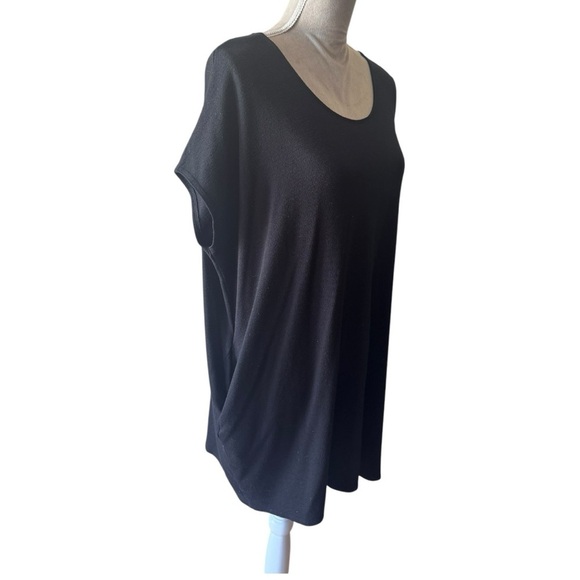 Wilfred Free Black Relaxed Tunic Dress Oversized Minimalist  Pockets Size Small - Picture 4 of 8
